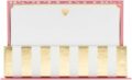 Graphique Gold Heart Flat Notes – Note Card Stationery with Adorable Soft Pink Border and Printed Gold Heart, 50 Note Cards and Matching Envelopes for Thank You Notes and… by Graphique