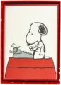 Graphique Peanuts Typewriter Boxed Notecards, 16 Snoopy at Typewriter Cards Embellished with Glitter, with Matching Envelopes and Storage Box, 3.25″ x 4.75″ by Graphique