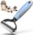 Grooming Tool- Dog and Cat Dematting Comb and Brush with 2 Sided Professional Grooming Rake (Blue, Grey) by Pet Neat