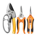 GROWNEER 3 Pack Garden Scissors kit Professional Garden Pruning Shears Stainless Steel Garden Shears Gardening Clippers Flower Plant Scissors Tools Arthritis Weak Hand Pruner… by GROWNEER
