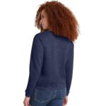 Hanes womens Crewneck Sweatshirt, Ecosmart Fleece Pullover With V-notch, Sweatshirt for Women by Hanes