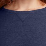 Hanes womens Crewneck Sweatshirt, Ecosmart Fleece Pullover With V-notch, Sweatshirt for Women by Hanes