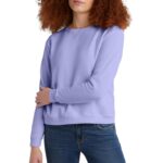 Hanes womens Crewneck Sweatshirt, Ecosmart Fleece Pullover With V-notch, Sweatshirt for Women by Hanes