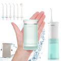 Hangsun Water Flosser Cordless Oral Irrigator Portable Teeth Cleaner HOC600 IPX7 Waterproof Electric Dental Flossers with DIY Modes 6 Jet Tips for Braces Care Travel and Home Use by HANGSUN