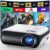 HAPPRUN Native 1080P Bluetooth Projector, Full HD Portable Outdoor Movie Projector with Built-in Speaker, Compatible with Smartphone, HDMI, USB, AV, Fire Stick, PS5 for Home,… by HAPPRUN
