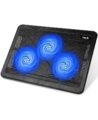 havit HV-F2056 15.6″-17″ Laptop Cooler Cooling Pad – Slim Portable USB Powered (3 Fans), Black/Blue by havit