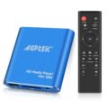HDMI Media Player, Blue Mini 1080p Full-HD Ultra HDMI MP4 Player for -MKV/RM/ MP4 / AVI etc- HDD USB Flash Drive/HDD and SD Card by MYPIN