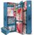 Hearth & Harbor Wrapping Paper Storage Container with Ribbon Dispenser and Interior Pockets – Large Christmas Storage Containers with Wheels, Fits 30 Rolls of 40″ Length, Blue by Hearth & Harbor