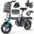 Heavy-Duty Foldable Electric Bike for Adults with 7-Shock Suspension, 500+ lbs Capacity, 740W Motor, 25MPH, 720Wh Battery, 30-Mile Range, 14“ Fat Tires Commuter Electric… by Furider