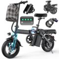Heavy-Duty Foldable Electric Bike for Adults with 7-Shock Suspension, 500+ lbs Capacity, 740W Motor, 25MPH, 720Wh Battery, 30-Mile Range, 14“ Fat Tires Commuter Electric… by Furider