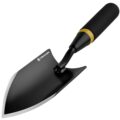 Heavy Duty Gardening Hand Trowel – Carbon Steel Garden Trowel with Rubberized Handle, Ideal for Soil Planting, Digging, Transplanting by Kemaier