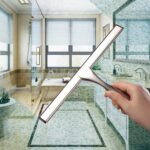 Hiware All-Purpose Shower Squeegee for Shower Doors, Bathroom, Window and Car Glass - Stainless Steel, 10 Inches by HIWARE