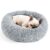 Hoewina Dog & Cat Bed for Indoor Cats, 20in Calming Donut Bed for Puppy and Kitten, Washable Round Fluffy Pet Bed for Small Medium Dogs and Cats (Light Grey) by Hoewina