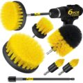 Holikme 6Pack Drill Brush Power Scrubber Cleaning Brush Extended Long Attachment Set All Purpose Drill Scrub Brushes Kit for Grout, Floor, Tub, Shower, Tile, Bathroom and… by Holikme