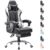 Homall Gaming Chair, Computer Chair with Footrest and Massage Lumbar Support, Ergonomic High Back Video Game Chair with Swivel Seat and Headrest (White) by Homall