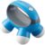 Homedics, Quatro Mini Hand-Held Massager with Hand Grip, Battery Operated Vibration Massage, 4 Massage Nodes, Powered by 2 AAA Batteries (Included), Assorted Colors by HoMedics