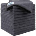 HOMEXCEL Microfiber Cleaning Cloth 12 Pack, 12.5 x 12.5 inch Microfiber Towels for Cars, Ultra Absorbent Washing Cloth, Lint Free Streak Free Cleaning Rags for Car, Kitchen, and… by HOMEXCEL