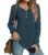 HOTGIFT Womens 2025 Blouse Winter Fall Long Sleeve Tunic Tops Casual V Neck Button T-Shirts by HOTGIFT