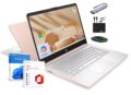 HP 14″ Laptop 2025 Business Student Slim Computer, Lifetime MS Office, Copilot AI, Quad-Core Intel CPU, 16GB RAM, 628GB Storage (128GB UFS+500GB Ext), MarxsolAccessory, Wi-Fi 6,… by HP