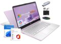 HP 14″ Laptop 2025 Business Student Slim Computer, Lifetime MS Office, Copilot AI, Quad-Core Intel CPU, 16GB RAM, 628GB Storage (128GB UFS+500GB Ext), MarxsolAccessory, Wi-Fi 6,… by HP