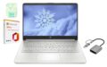 HP 14″ LED Business Laptop Computer, 16GB RAM 320GB Storage (64GB eMMC+256GB SD Card), Intel Quad-Core N4120, Windows 11 S Laptop with 1-Year Microsoft Office 365, PLUSERA… by HP