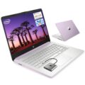 HP 14 Student-Laptop Back to School, Quad-Core Processor (Up to 3.6GHz) 4GB RAM 128GB Storage, Laptops for Student with 1-Year Office 365 Copilot AI Win11, Honey Lavender by HP
