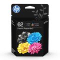 HP 62 Black/Tri-color Ink Cartridges for HP Printers (2-pack) | Works with Printer Series: ENVY 5540, 5640, 5660, 7640, OfficeJet 5740, 8040, OfficeJet Mobile 200, 250 | N9H64FN by HP