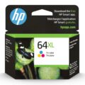 HP 64XL Tri-color High-yield Ink Cartridge for HP Printers | Works with Printer Series: ENVY Inspire 7950e; ENVY Photo 6200, 7100, 7800; Tango | Eligible for Instant Ink | N9J91AN by HP