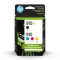 HP Original 910 Cyan, Magenta, Yellow / 910XL Black Ink Cartridges (4-Pack) | Works OfficeJet 8010, 8020 Series OfficeJet Pro 8020, 8030 Series | Eligible for Instant Ink | 3JB41AN by HP