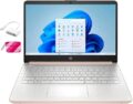 HP Student Laptop, Intel Processor N150(up to 3.6 GHz), 14 Inch LED Screen,8G RAM, 128GB Storange,One Year Office 365, Windows 11 Home,w/YYY Bundle,Rose Gold by HP