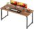 Huuger Computer Desk, 55 Inch Home Office Desk, Gaming Writing Work from Home Study Desk, Large Legroom, Sturdy Metal Frame, Modern Simple, Rustic Brown by Huuger