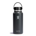Hydro Flask Water Bottle – Insulated Stainless Steel – Wide Mouth Flex Lid, Non Spill, Leakproof and Refillable in 32 Oz Stone Gray by Hydro Flask