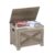 IDEALHOUSE Storage Bench, 23.6″ Retro Wooden Storage Chest with 2 Safety Hinges, Loads 300 lb, Easy Assembly, Storage Ottoman Bench for Bedroom Entryway Living Room, Grey by IDEALHOUSE