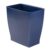 iDesign Plastic Bathroom Vanity Trash Can, 2.5 Gallon/9.5L. Modern Garbage Can for Bedroom, Office, Navy by InterDesign