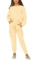 Imily Bela Kids Girls Sweatsuit Lounge sets Crewneck Sweatshirt Casual Drawstring Sweatpants with Pocket by Imily Bela