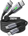 INIU USB C to USB C Cable, 240W Fast Charging [6.6ft, 2-Pack] Type C Charger Cord, Braided USBC Phone Charger Cable for iPhone 17 16 15 Pro Max Samsung S25 S24 Laptops MacBook… by INIU