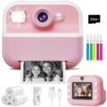 Instant Camera, Front Rear Dual Selfie Kids Camera with 1080P Videos, Holiday Birthday Gifts for Kids Age 3-12, Toddler Portable Travel Print Digital Camera Toy for 4 5 6 7 8 9… by DUDUDRAGON