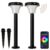 IntelliPath Solar Smart LED Landscape Path or Fence Post with Linkable IR Motion Sensor and Daylight Sensor 160 Lumens 8 Hours on Full Charge RGB Color Changing and Tunable… by East Grove Home