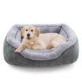 INVENHO Medium Dog Beds for Medium Dogs Washable, Rectangle Dog Bed Medium Size Dog, Orthopedic Dog Bed, Warming Soft Calming Sleeping Puppy Bed Durable Pet Bed with Anti-Slip… by INVENHO