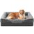 INVENHO Orthopedic Dog Beds Large Sized, XL Washable Egg-Crate Memory Foam Dog Couch Bed with Washable Removable Cover, Waterproof Lining and Nonskid Bottom by INVENHO