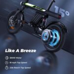isinwheel Electric Bike for Adult 500W Motor, 20 mph Folding Ebike, 14"/16"/20" Adult Electric Bicycles with Smart Uphill, 280.8Wh/374.4Wh Battery, Mini E Bikes for Adults and... by isinwheel