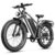 Jasion EB5 MAX Electric Bike for Adults with 1500W Peak Motor, 48V 15Ah (720Wh) Battery Electric Mountain Bike, 26” x 4” Fat Tire Ebike, 28+MPH Speed, Cruise Control, with… by Jasion