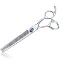 JASON 7″ 50 Teeth Thinning Dog Grooming Blending Scissor, Ergonomic Pet Grooming Thinner Blender Shears Cat Trimming Texturizing Kit with Offset Handle and a Jewelled Screw, 30%… by JASON