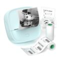 JD-23 Sticker Printer, Mini Portable Thermal Printer Print Pod, Inkless Bluetooth Label Maker Machine for DIY Crafts, Journaling, Office & Home Use, Includes 2 Rolls Sticker Paper by Gloryang