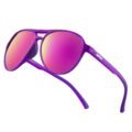 Jefoo Polarized Aviator Sunglasses for Women Men Retro Trendy Sports Sunglasses for Outdoor UV400 Protection by Jefoo