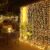 JMEXSUSS 300 LED Remote Control Christmas Curtain Lights, Plug in Fairy Curtain Lights Outdoor, Window Wall Hanging String Lights for Bedroom Backdrop Wedding Party Indoor Patio… by JMEXSUSS