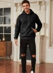 JMIERR Mens Casual Cotton Hooded Collar Drawstring Hoodies Pullover Sweatshirts Casual Long Sleeve Shirts by JMIERR