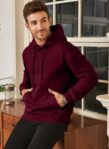 JMIERR Mens Casual Cotton Hooded Collar Drawstring Hoodies Pullover Sweatshirts Casual Long Sleeve Shirts by JMIERR