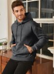JMIERR Mens Casual Cotton Hooded Collar Drawstring Hoodies Pullover Sweatshirts Casual Long Sleeve Shirts by JMIERR