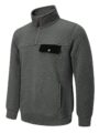 JMIERR Men’s Quilted Sweatshirt Casual Long Sleeve Outdoor Stand Collar Quarter-Zip Pullover Sweatshirts by JMIERR